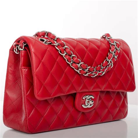 chanel red and white bag|Chanel bag red inside.